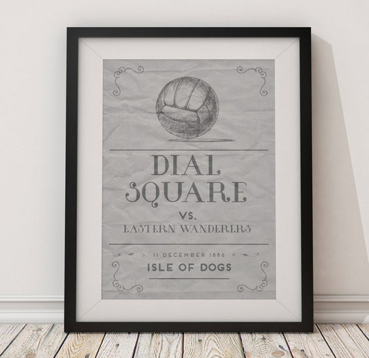 Arsenal  'First Game' vintage style poster print A4