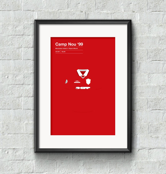 Manchester Utd 'Camp Nou 99' poster print