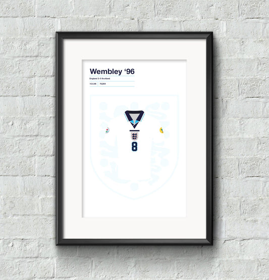 England  v Scotland Euro 96 poster print