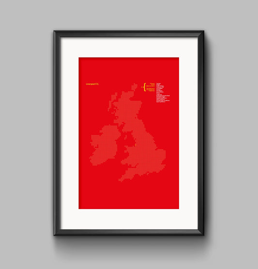 Liverpool 'On the Map' poster print