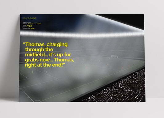 Arsenal 'Under the Lights' poster print