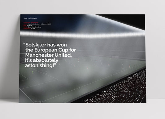 Manchester Utd 'Under the Lights' poster print