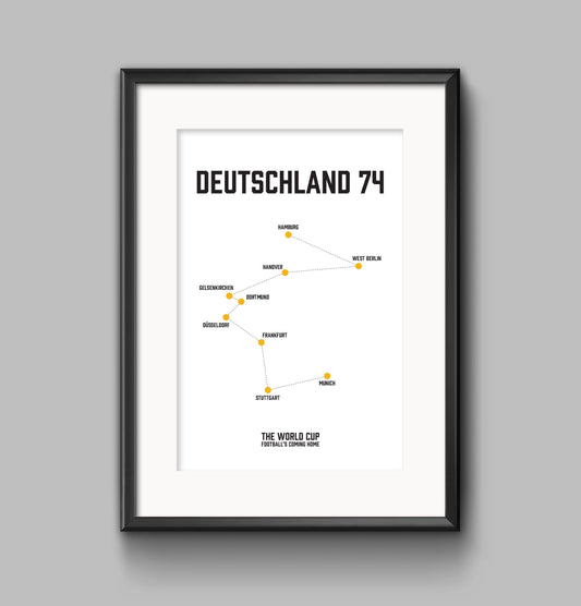 Germany Football's Coming Home poster print