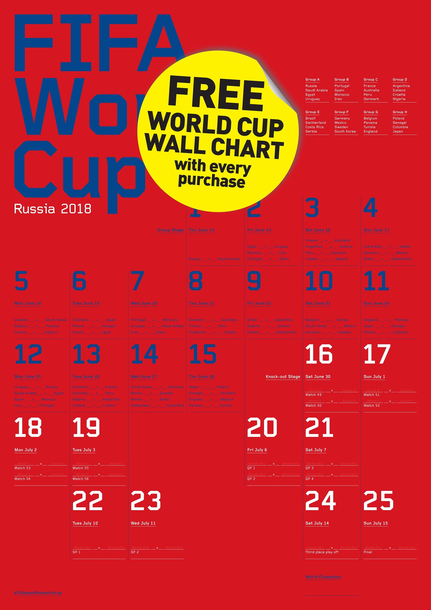 Germany Football's Coming Home poster print