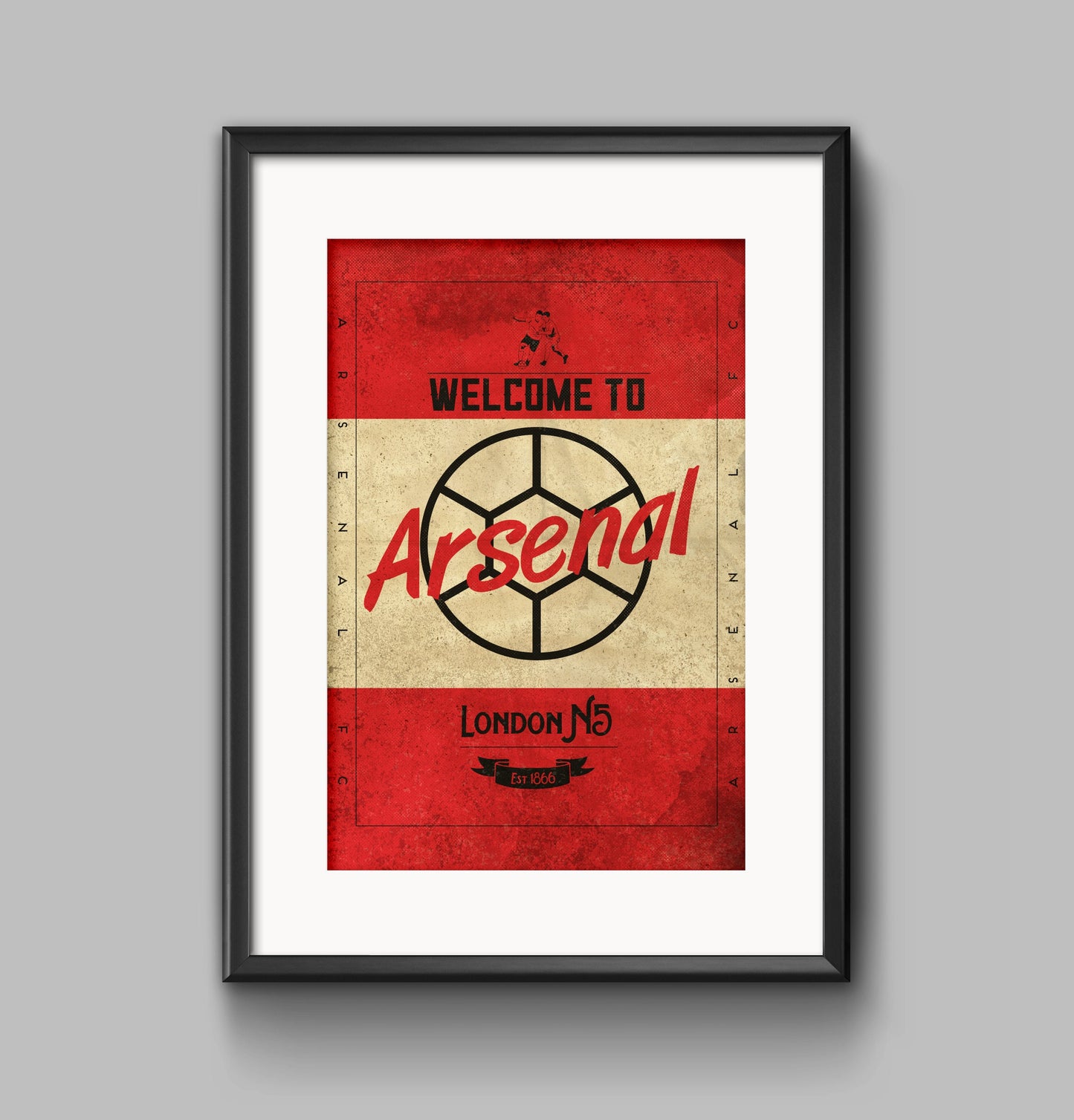 Arsenal vintage style poster print