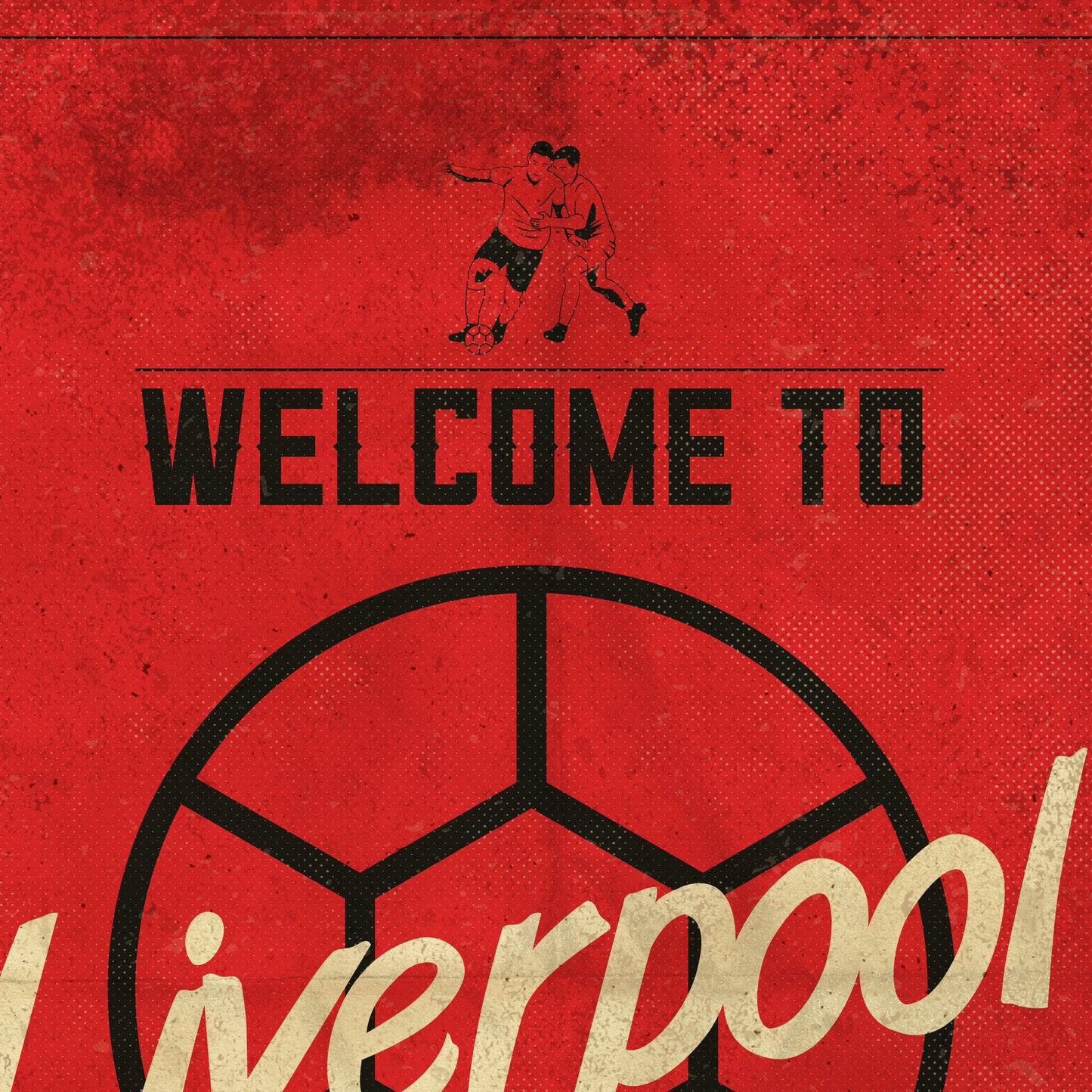 Liverpool vintage style poster print
