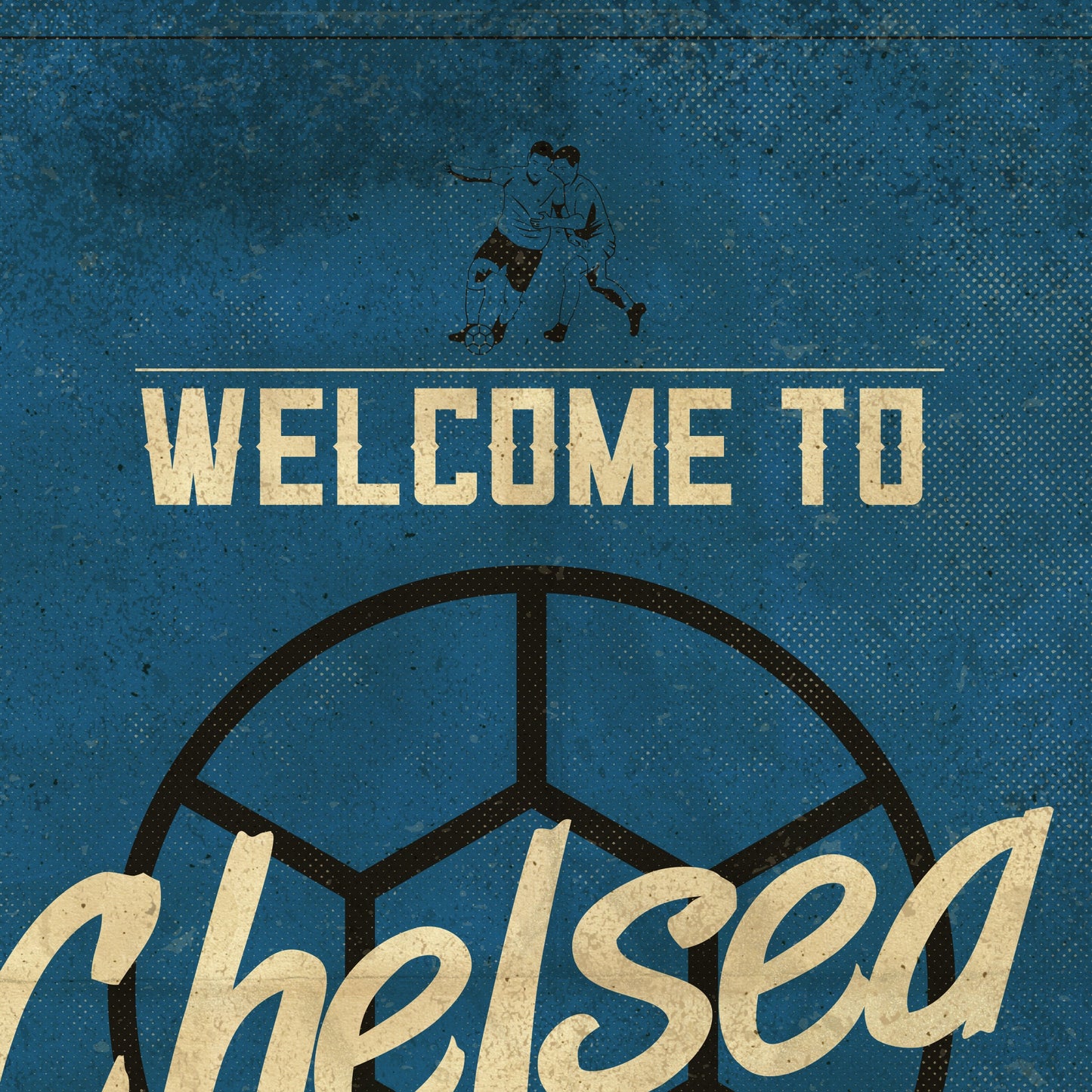 Chelsea vintage style poster print