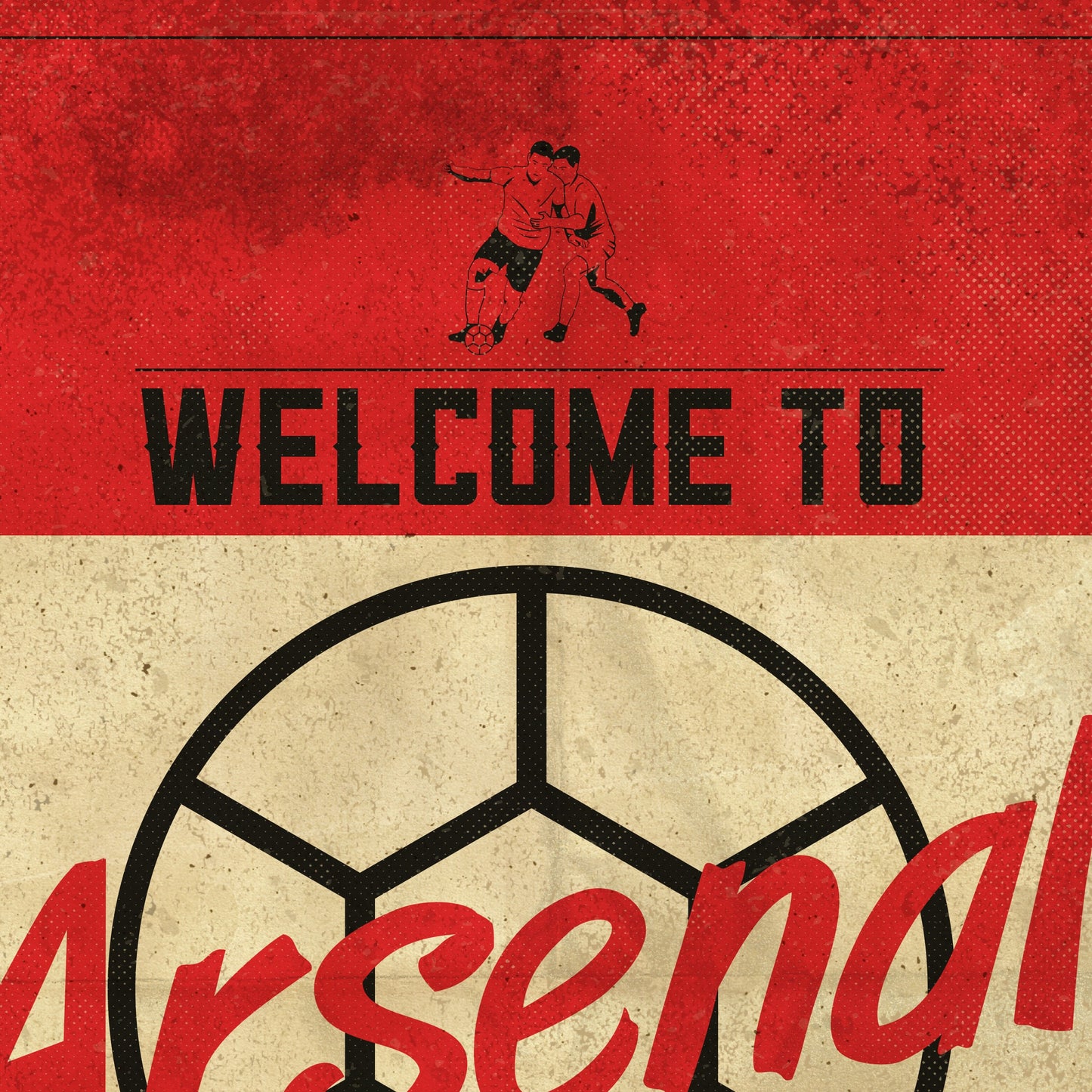 Arsenal vintage style poster print