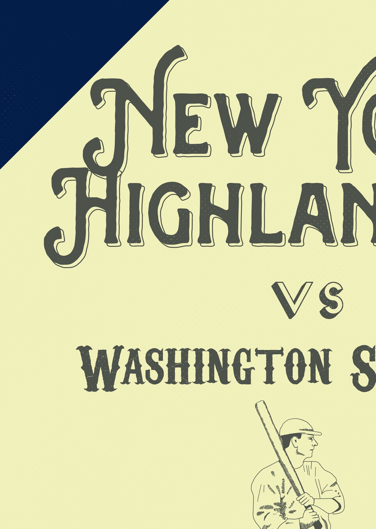 New York Yankees 'First Game' vintage style poster print