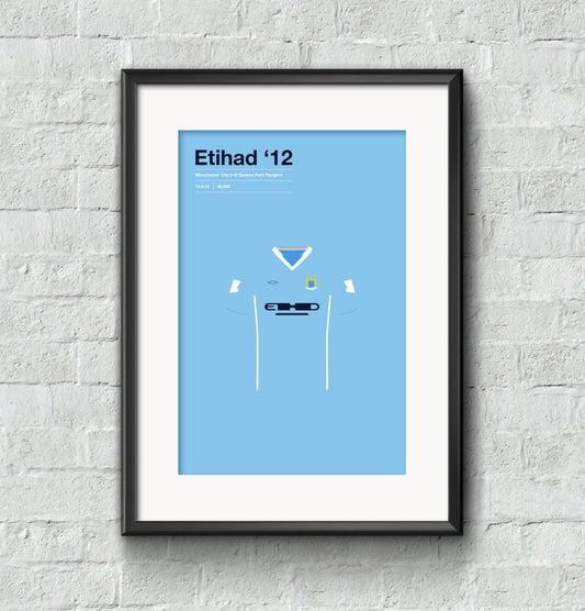 Manchester City 'Etihad 12' poster print