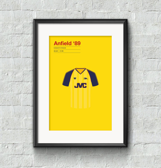 Arsenal 'Anfield 89' poster print