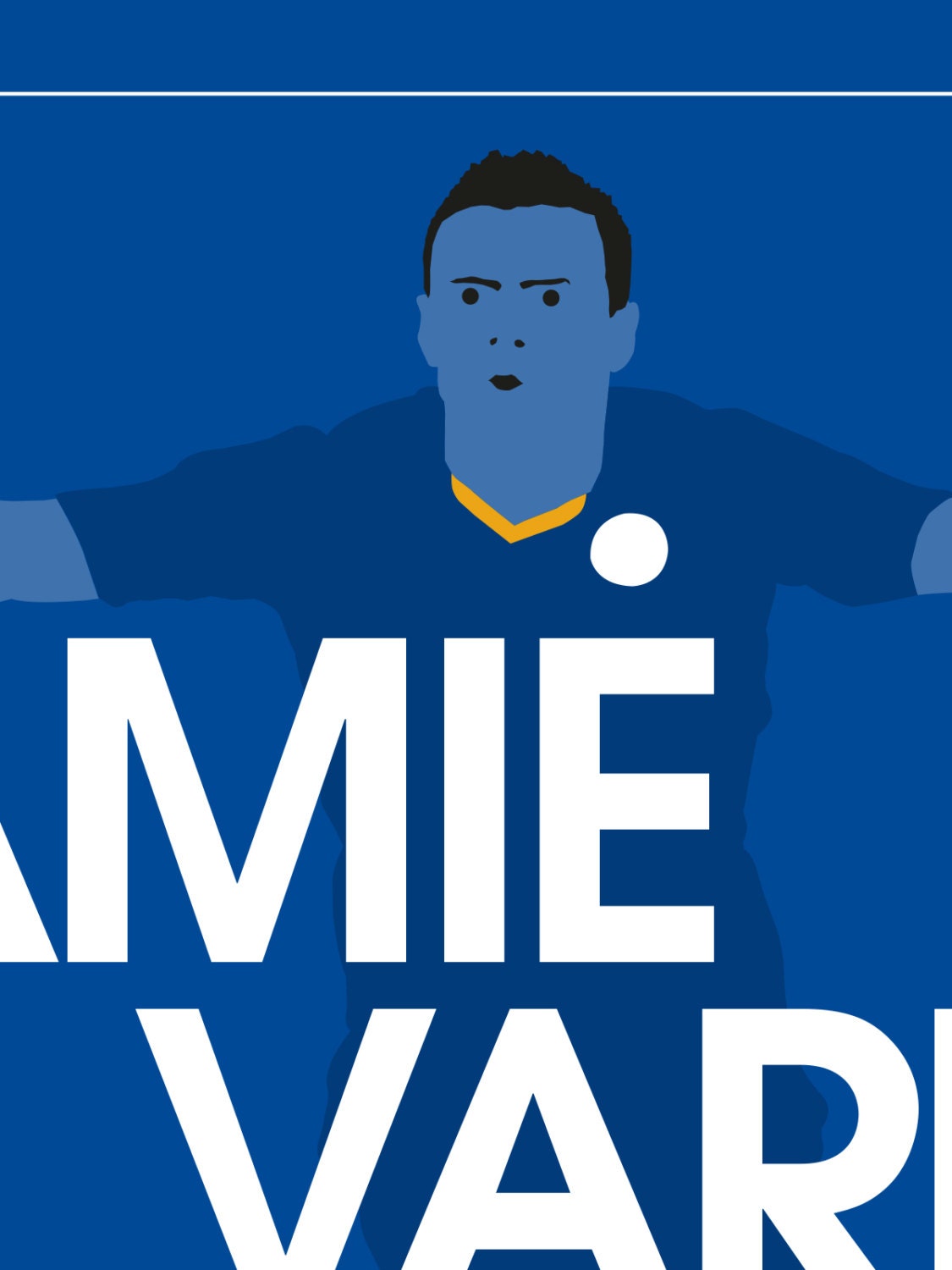 Jamie Vardy 'King of the Premier League' Poster print