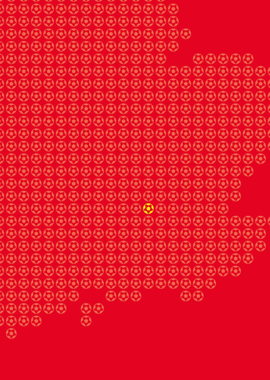 Arsenal 'On the Map' poster print