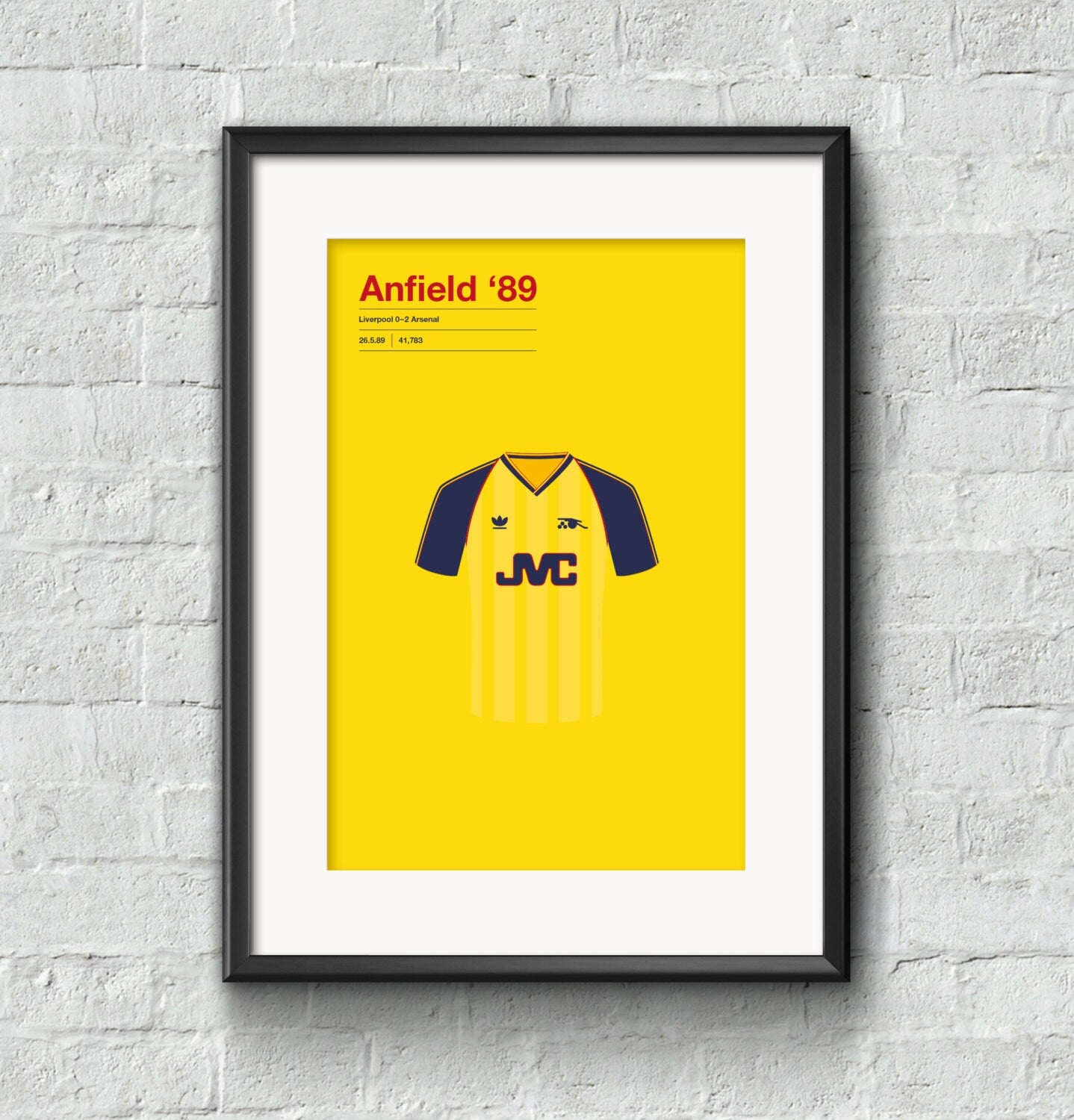 Arsenal 'Anfield 89' poster print